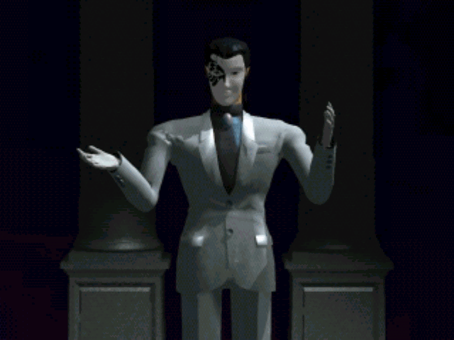 Persona (PlayStation) screenshot: Philemon, one of the game's mysterious behind-the-curtain characters