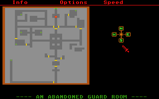 Phantasie (Atari ST) screenshot: A dungeon