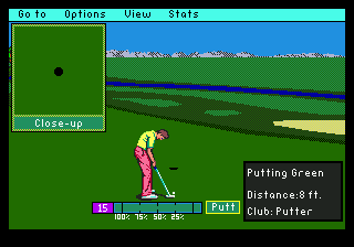PGA Tour Golf (Genesis) screenshot: River area