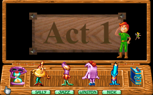Peter Pan: A Story Painting Adventure (DOS) screenshot: Act 1
