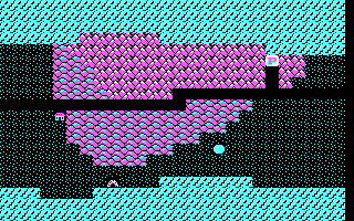 Phantasie (DOS) screenshot: Travelling the countryside