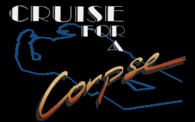 Cruise for a Corpse (DOS) screenshot: The title screen