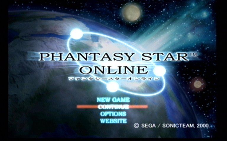 Phantasy Star Online (Dreamcast) screenshot: Title