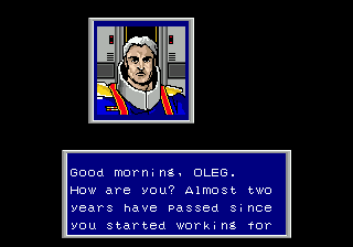 Phantasy Star II (Genesis) screenshot: Getting your first assignment