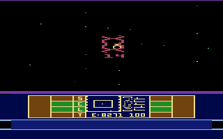 Phaser Patrol (Atari 2600) screenshot: Under attack, better get your shields up!
