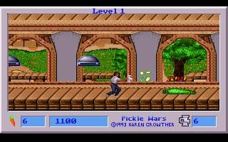 Pickle Wars (DOS) screenshot: In Game 1