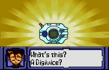 Digimon Anode & Cathode Tamer (Veedramon Version) (WonderSwan Color) screenshot: Yes, I think it is a Digivice
