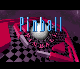 Pinball Dreams (SNES) screenshot: Title Screen (Japan)