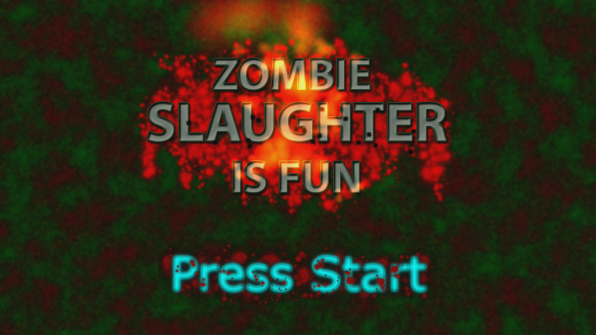 Zombie Slaughter Is Fun (Xbox 360) screenshot: Title screen (Trial version)
