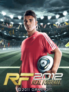 Real Soccer 2012 (J2ME) screenshot: Title screen (240x320 version)