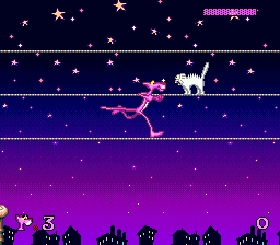 Pink Goes to Hollywood (Genesis) screenshot: Hello there, fellow cat!