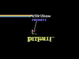 Pitfall! (ColecoVision) screenshot: Title screen