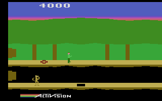 Pitfall II: Lost Caverns (Atari 2600) screenshot: The starting location