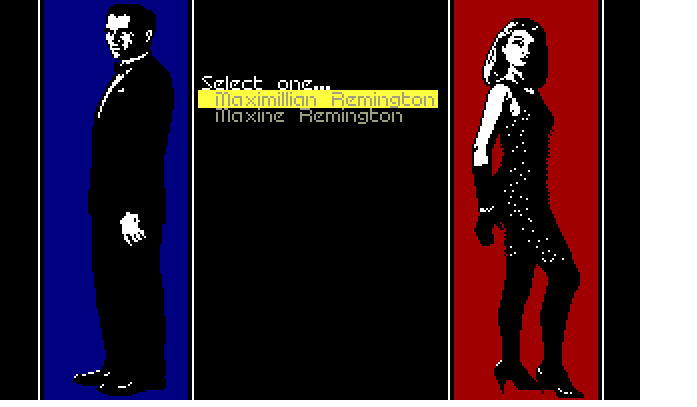 Sid Meier's Covert Action (DOS) screenshot: Man or Woman?