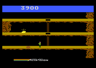 Pitfall II: Lost Caverns (Atari 5200) screenshot: One of the checkpoints
