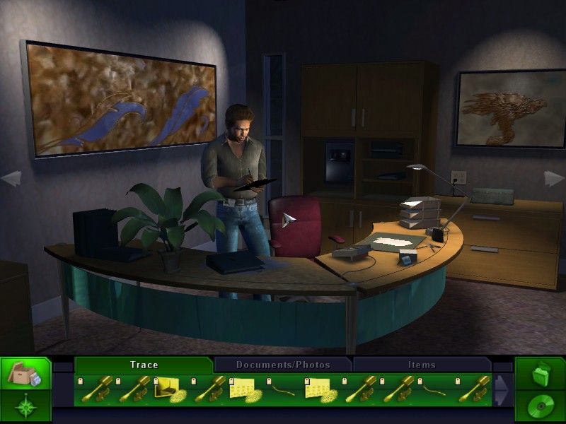 CSI: Crime Scene Investigation - 3 Dimensions of Murder (Windows) screenshot: Looking for clues at the information desk