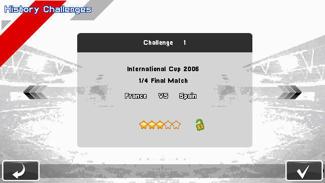 Real Soccer 2012 (J2ME) screenshot: One of the historical challenges (640x360 version)
