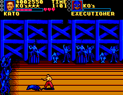 Pit-Fighter (SEGA Master System) screenshot: They change colour when beaten