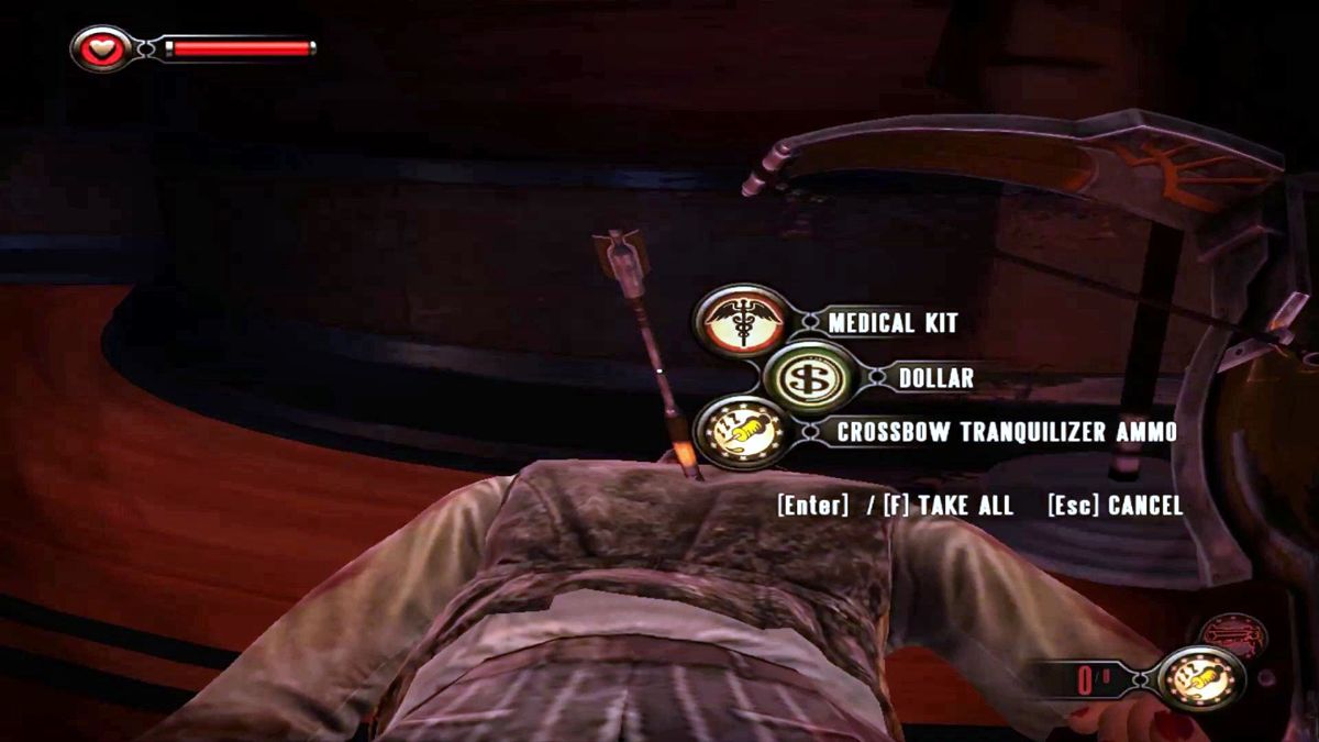 BioShock Infinite: Burial at Sea - Episode Two (Macintosh) screenshot: Ammo is usually low I need to recover that dart