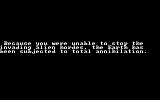 Planet Smashers (Atari 7800) screenshot: Hmm, that can't be good