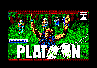 Platoon (Amstrad CPC) screenshot: Loading screen