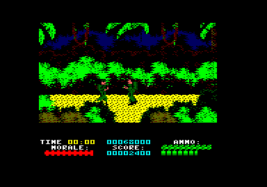 Platoon (Amstrad CPC) screenshot: This one's dead though