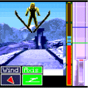 I.F. Ski Jumping (ExEn) screenshot: Here the balance is prefect, carry-on like this. There are 2 steps during the "in the air" phase with the same goal (keep the balance).