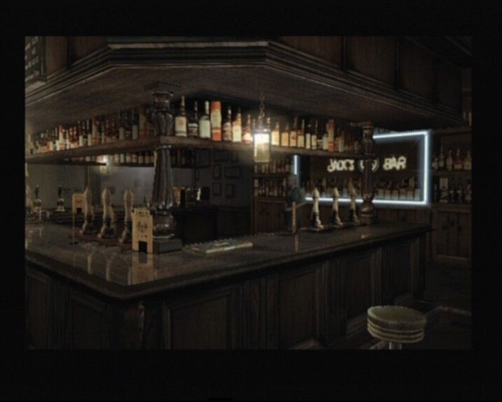 Resident Evil: Outbreak (PlayStation 2) screenshot: The bar's closed indefinitely