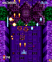 Power Strike (J2ME) screenshot: Level 3 in an alien environment