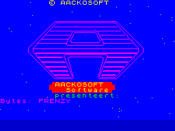 Frenzy (ZX Spectrum) screenshot: Loading Screen (Aackosoft Dutch release)