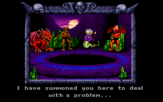 Pools of Darkness (DOS) screenshot: Intro