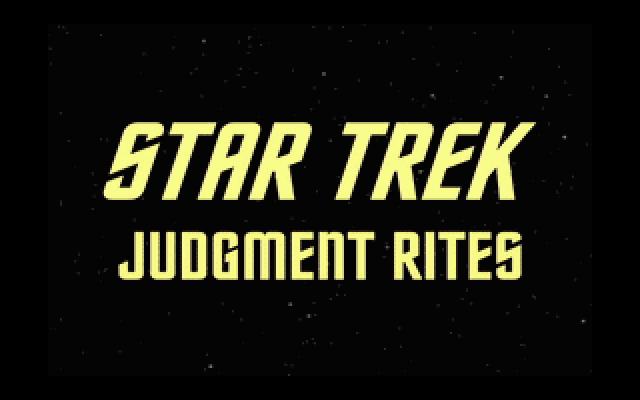 Star Trek: Judgment Rites (DOS) screenshot: Title screen