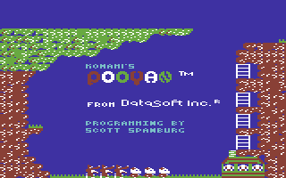 Pooyan (Commodore 64) screenshot: Title screen 2