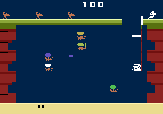 Pooyan (Atari 2600) screenshot: A game in progress