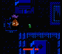 Teenage Mutant Ninja Turtles (NES) screenshot: Area 5 - Watch out for Searchlights on the ground