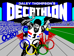 Daley Thompson's Decathlon (ZX Spectrum) screenshot: Loading screen
