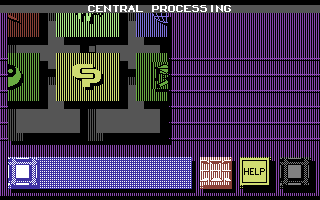 Portal (Commodore 64) screenshot: The main interface