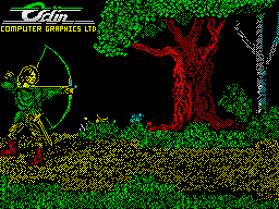 Robin of the Wood (ZX Spectrum) screenshot: Title screen.