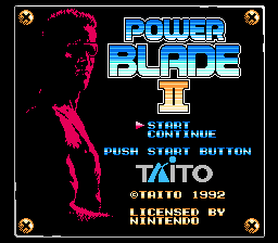 Power Blade 2 (NES) screenshot: Title