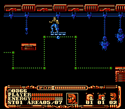 Power Blade 2 (NES) screenshot: Nova on a moving platform