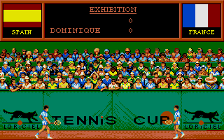 Tennis Cup (DOS) screenshot: Before the Match (VGA).