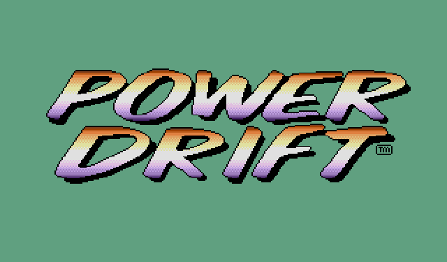 Power Drift (Amiga) screenshot: Title screen