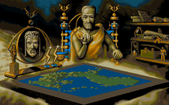 Populous II: Trials of the Olympian Gods (DOS) screenshot: Game summary screen