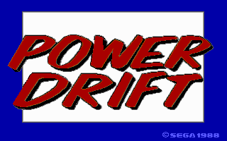 Power Drift (DOS) screenshot: Title screen