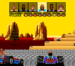 Power Drift (TurboGrafx-16) screenshot: Stage 7