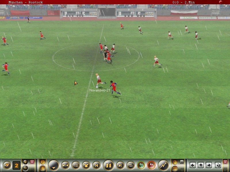 Heimspiel 2006: Der Fußballmanager (Windows) screenshot: match simulation