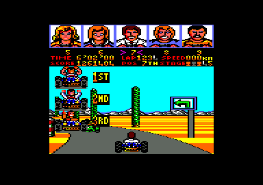 Power Drift (Amstrad CPC) screenshot: I've had it