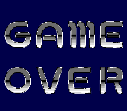 Power Drift (TurboGrafx-16) screenshot: Game Over