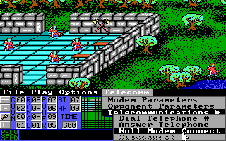 Medieval Warriors (DOS) screenshot: Multiplayer options