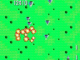 Power Strike (SEGA Master System) screenshot: Your ship exploded
